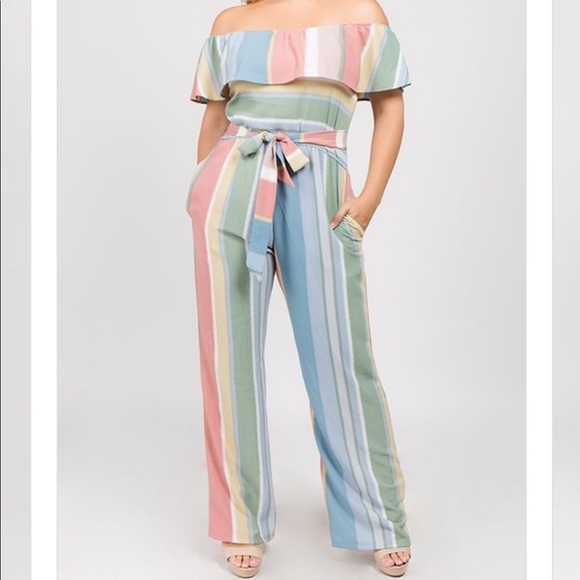 MAJOR SALE Need gone Rainbow romper ❤️💜🧡💛💙 - Picture 2 of 3